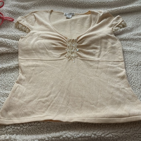 Set of 5 crop fitted tops size small women’s Tommy Hilfiger yogi am eagle etc - Picture 9 of 11